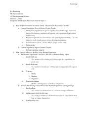 chapter 6 the human population and its impact test answers|Chapter 6: The Human Population and Its Impact Flashcards.